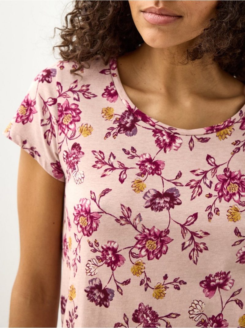 Nightdress with short sleeves - 3012275-7420