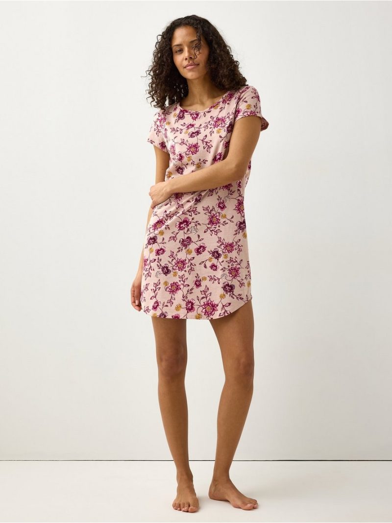 Nightdress with short sleeves - 3012275-7420