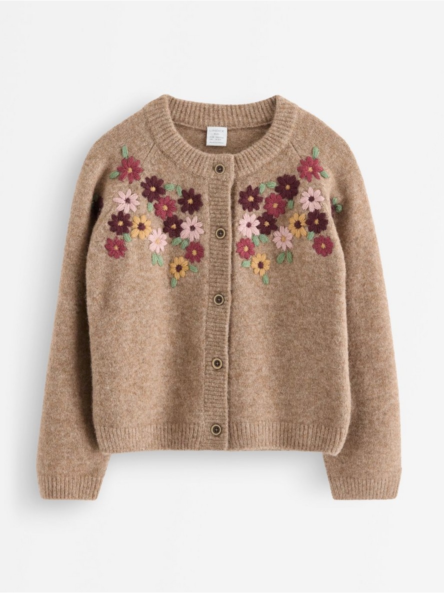 Knitted cardigan with embroidery - 3012294-9806