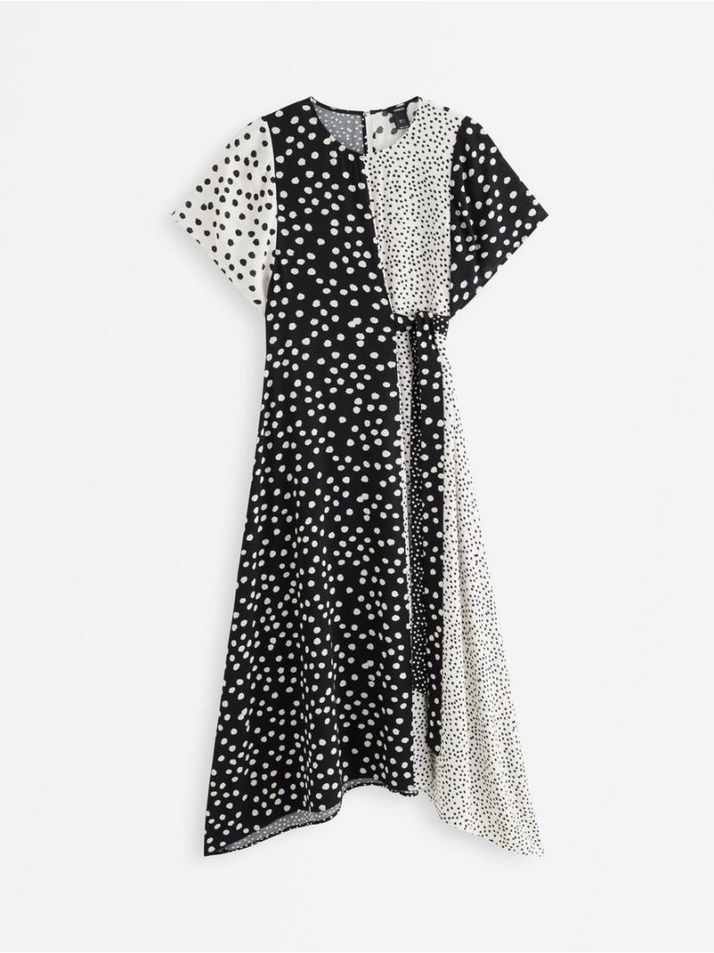 Short-sleeved midi dress - 3012303-80