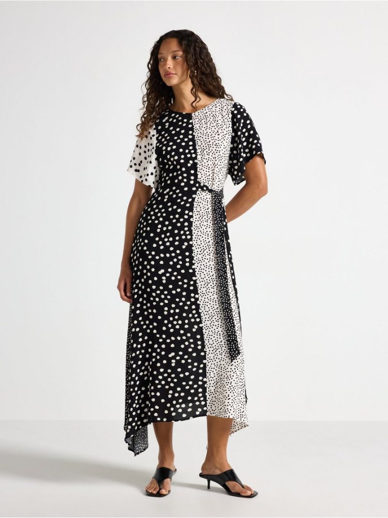 Short-sleeved midi dress - 3012303-80