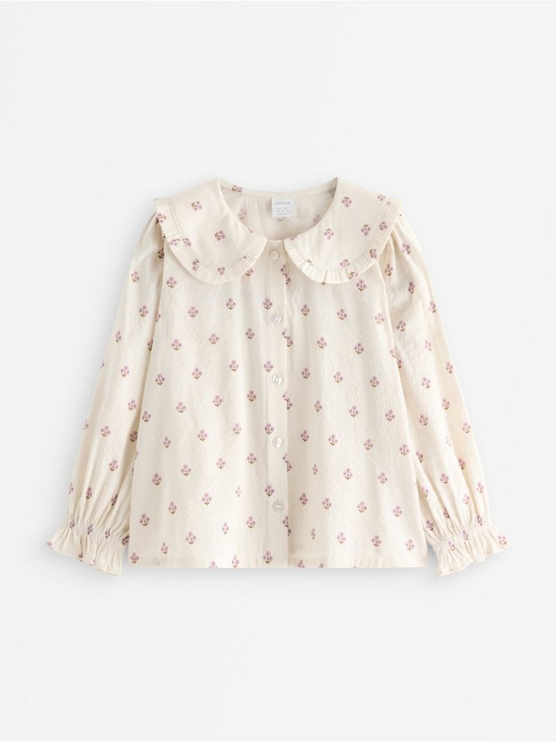 Blouse with collar - 3012313-7159