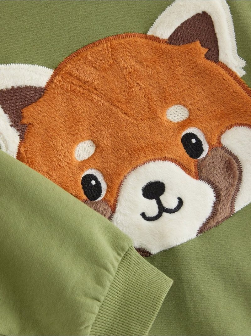 Sweatshirt with brushed inside - 3012320-9415