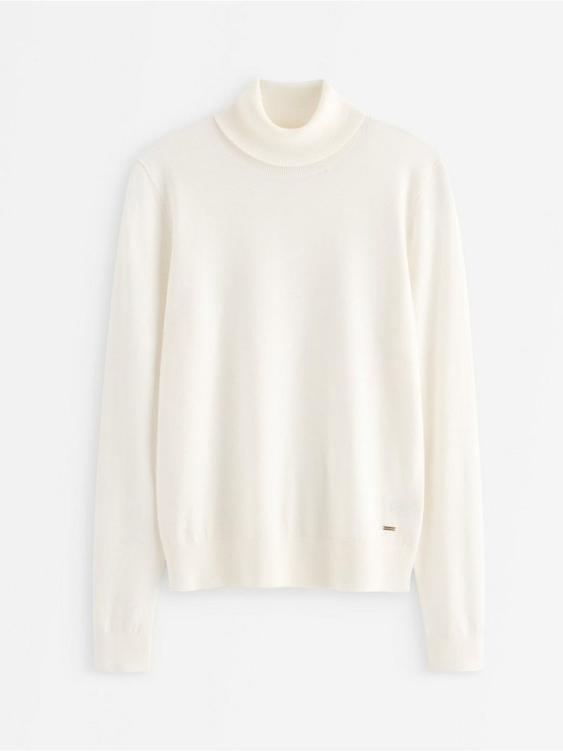 Fine-knit jumper with roll neck - 3012351-300