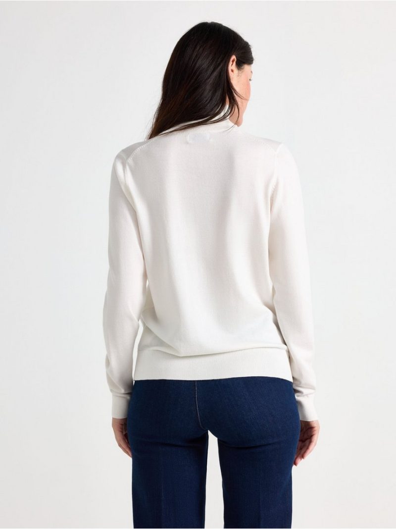 Fine-knit jumper with roll neck - 3012351-300