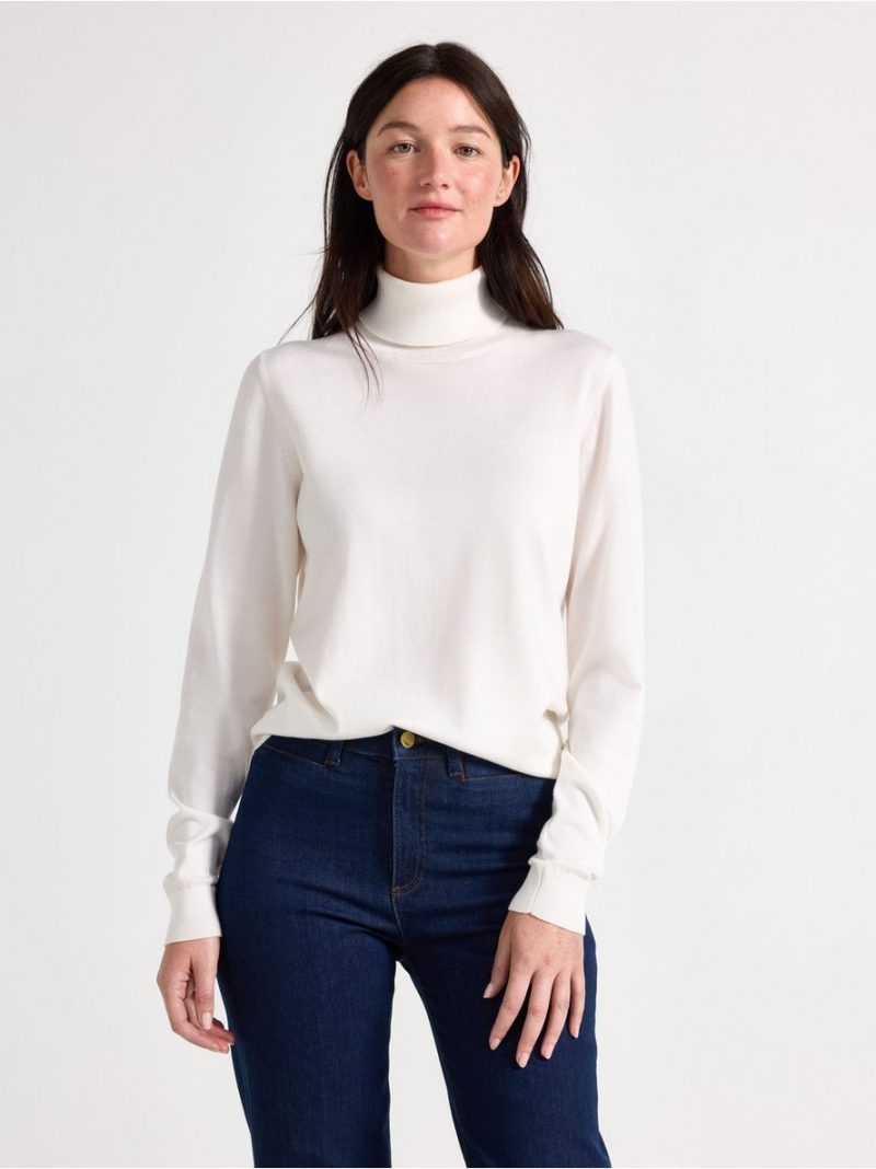 - Fine-knit jumper with roll neck Fine-knit jumper with roll neck - 3012351-300
