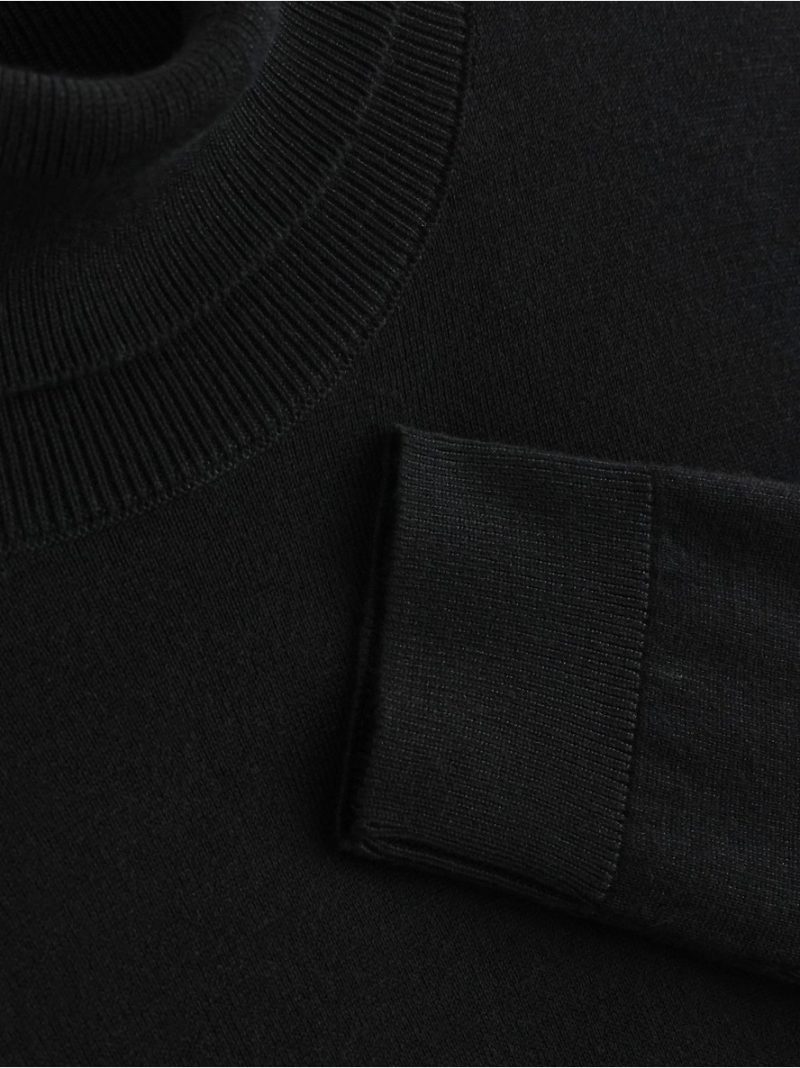 Fine-knit jumper with roll neck - 3012351-80