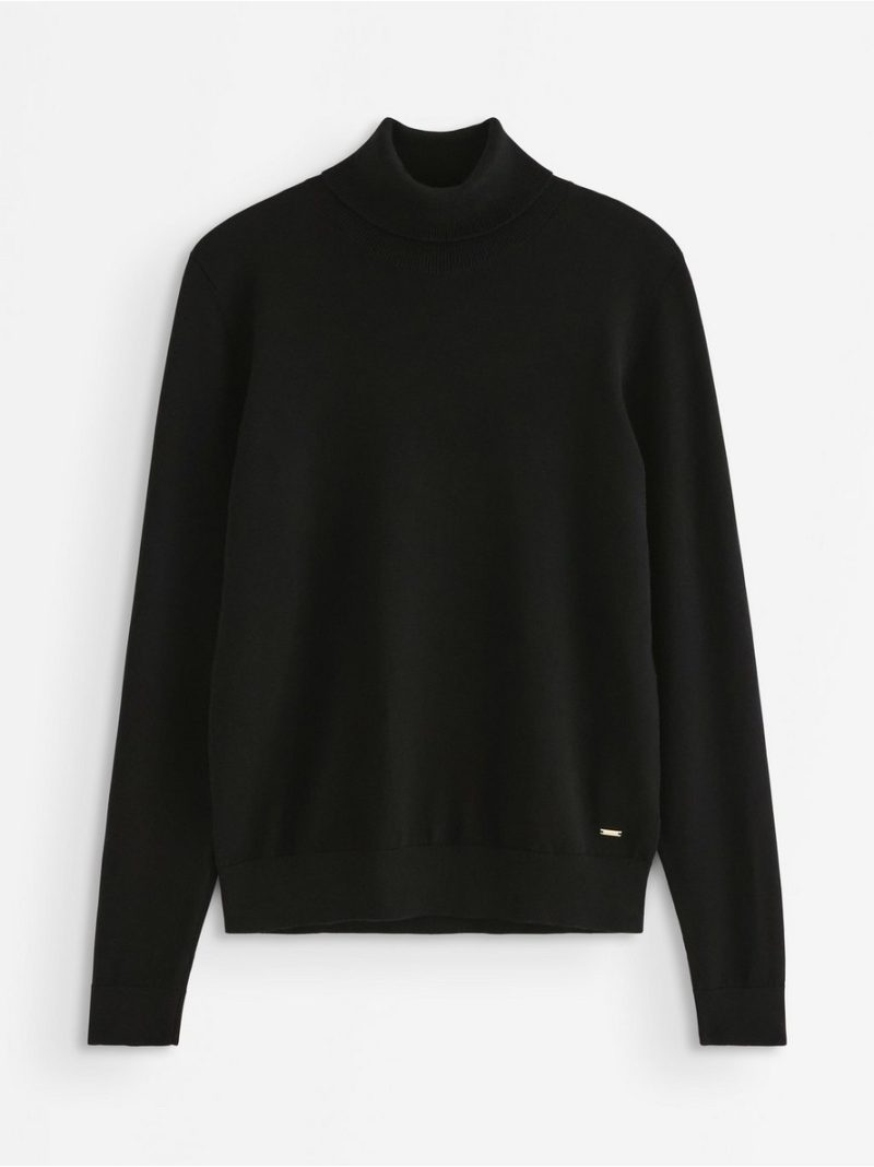 Fine-knit jumper with roll neck - 3012351-80