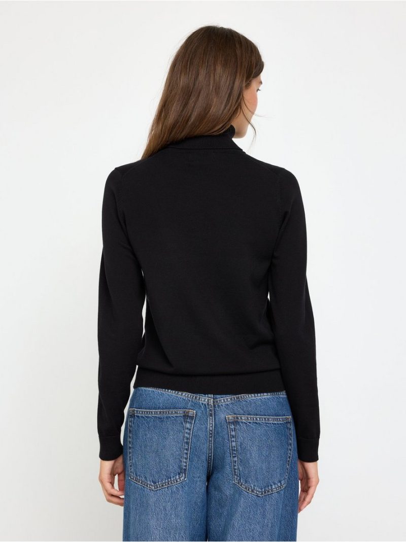Fine-knit jumper with roll neck - 3012351-80