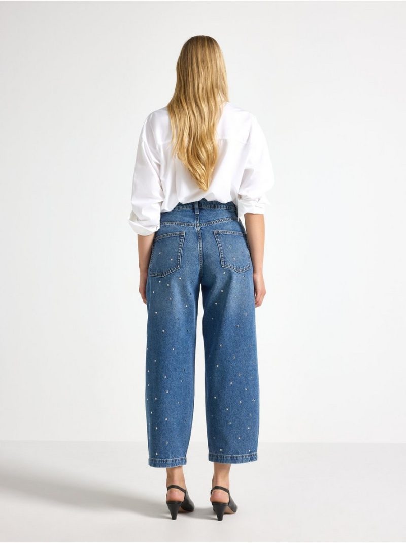 BARREL jeans with ankle length - 3012364-3461
