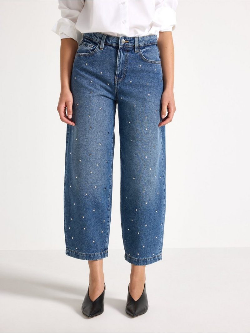 BARREL jeans with ankle length - 3012364-3461