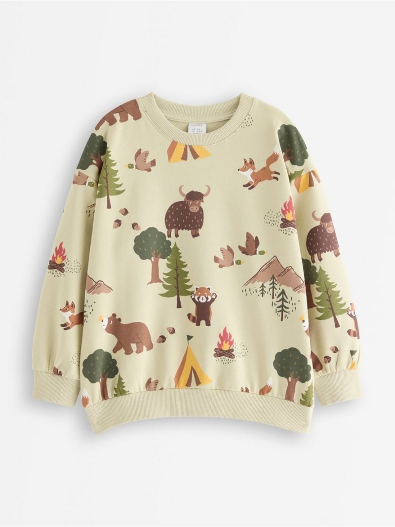 Sweatshirt with brushed inside - 3012396-2415