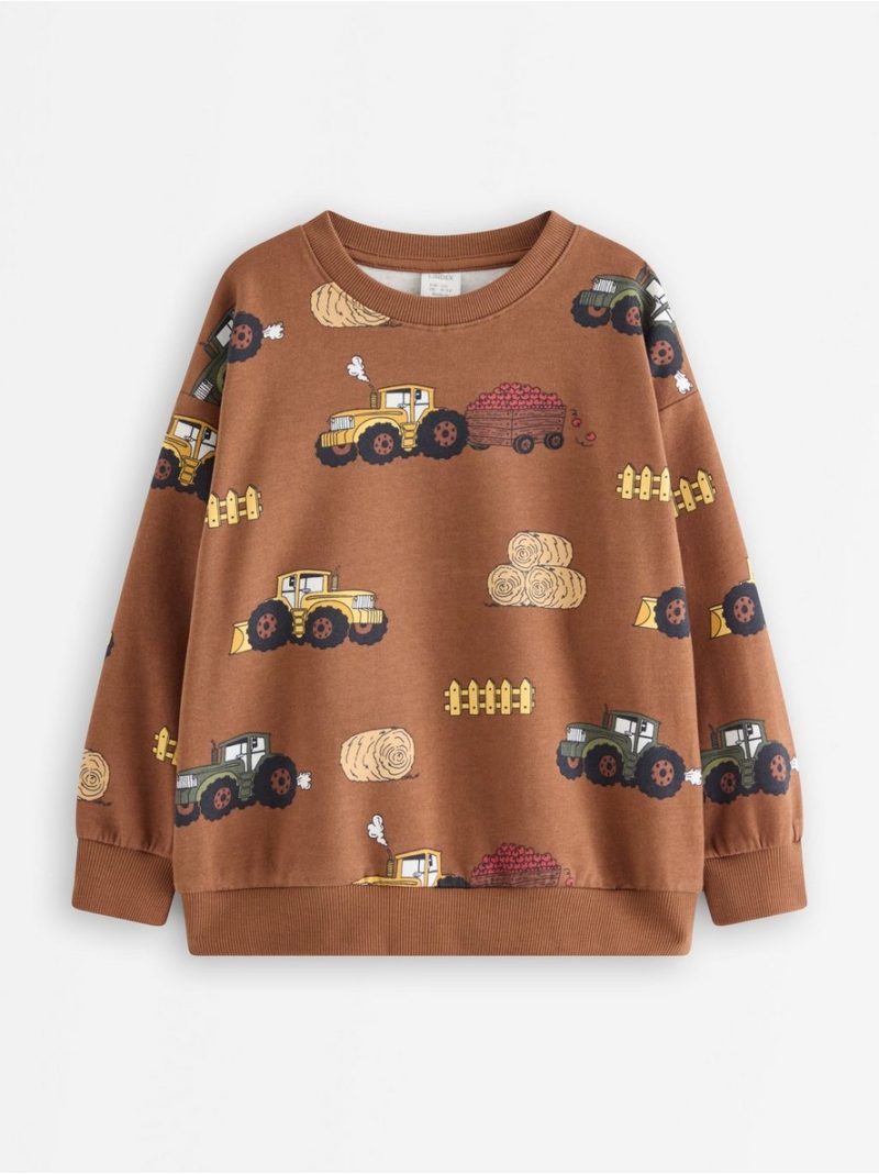 Sweatshirt with brushed inside - 3012397-2735