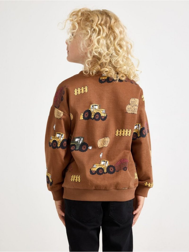Sweatshirt with brushed inside - 3012397-2735