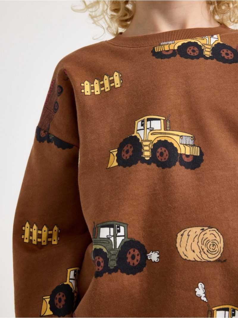 Sweatshirt with brushed inside - 3012397-2735