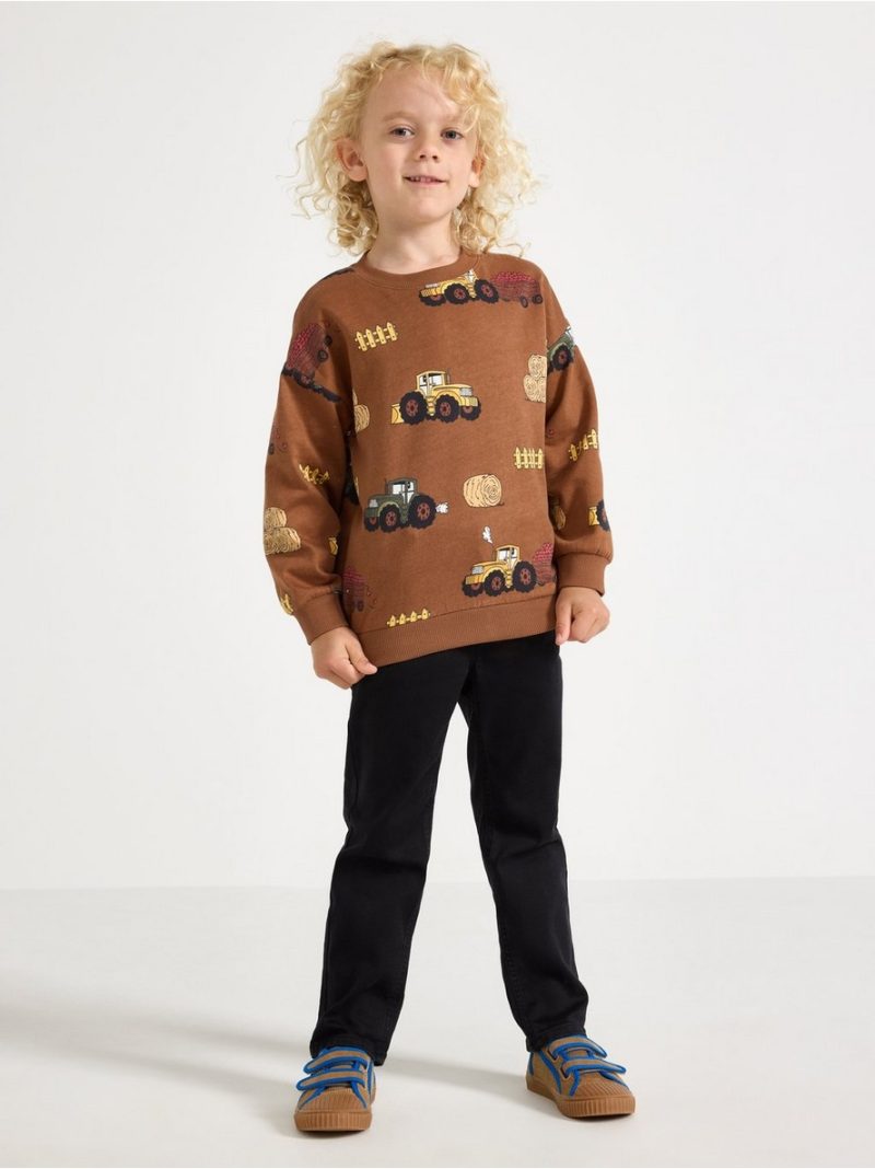 Sweatshirt with brushed inside - 3012397-2735