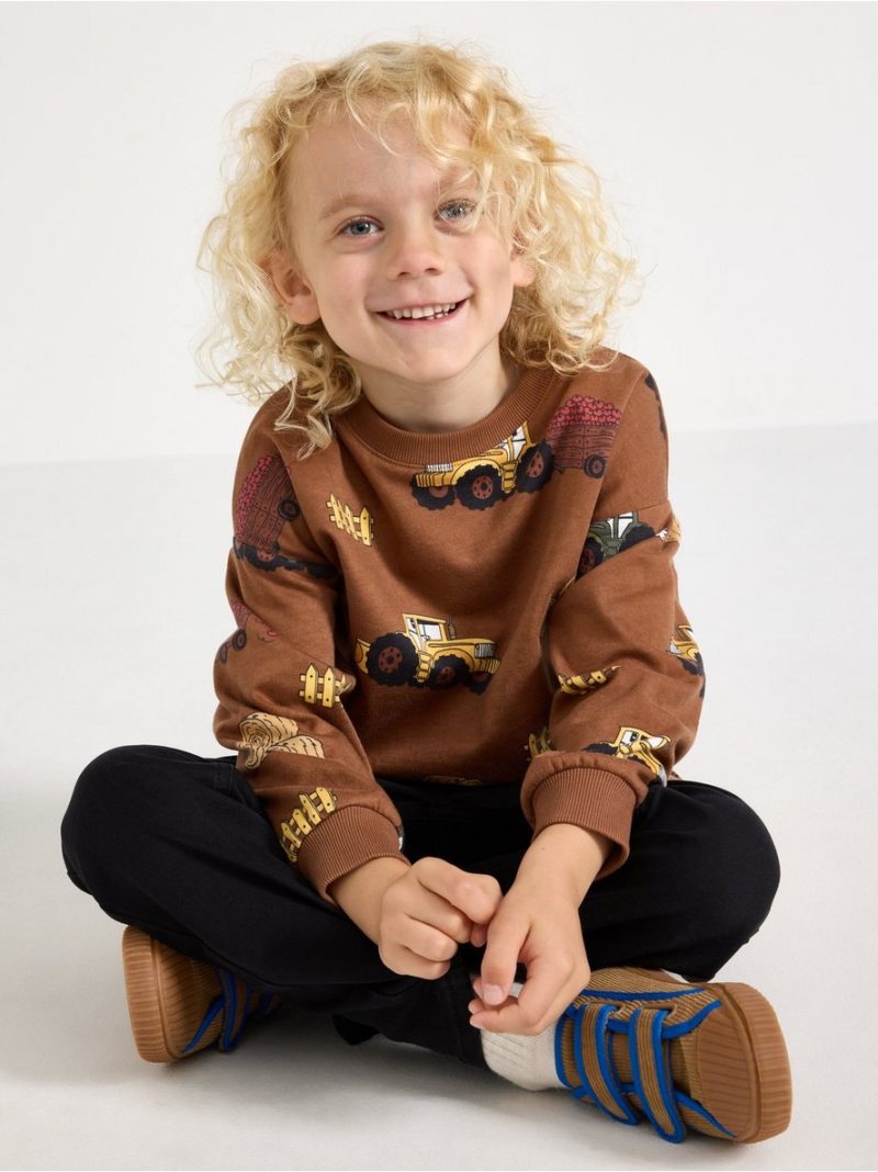 Sweatshirt with brushed inside - 3012397-2735