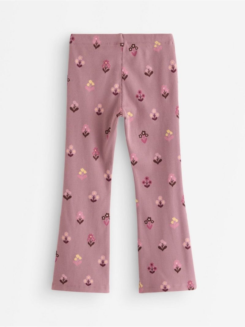 Flared ribbed leggings - 3012461-9438