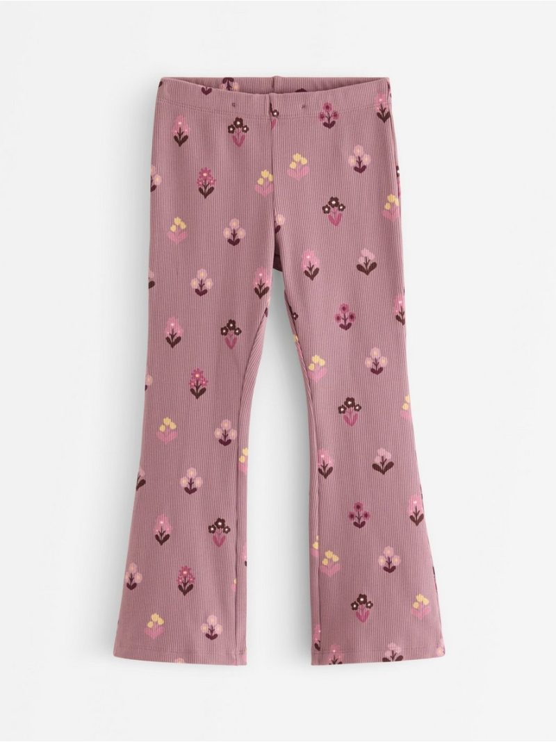 Flared ribbed leggings - 3012461-9438