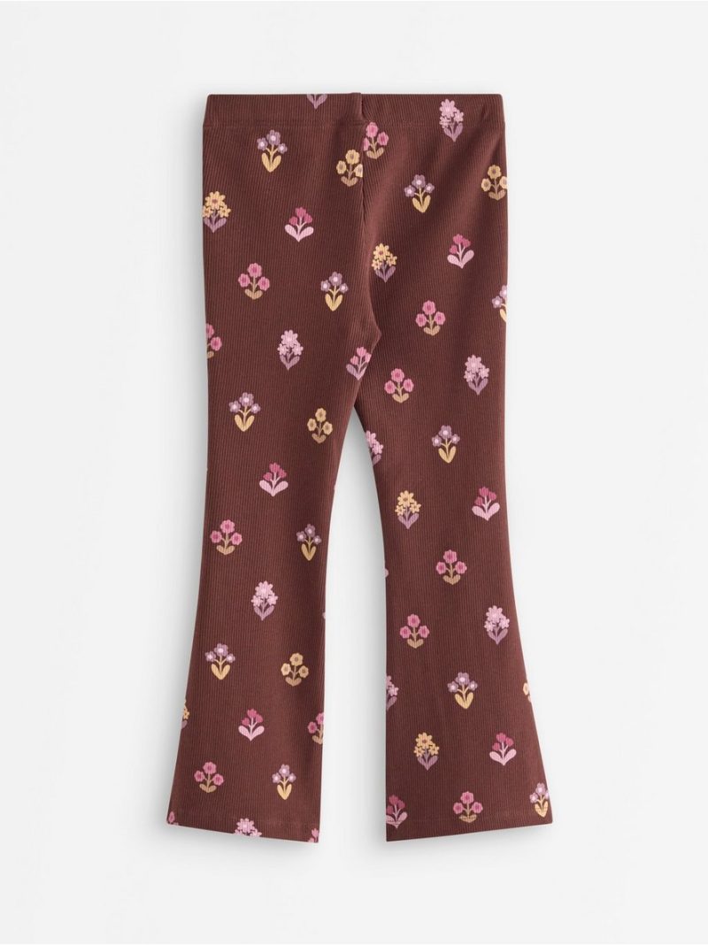 Flared ribbed leggings - 3012461-9498
