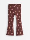 Flared ribbed leggings - 3012461-9498