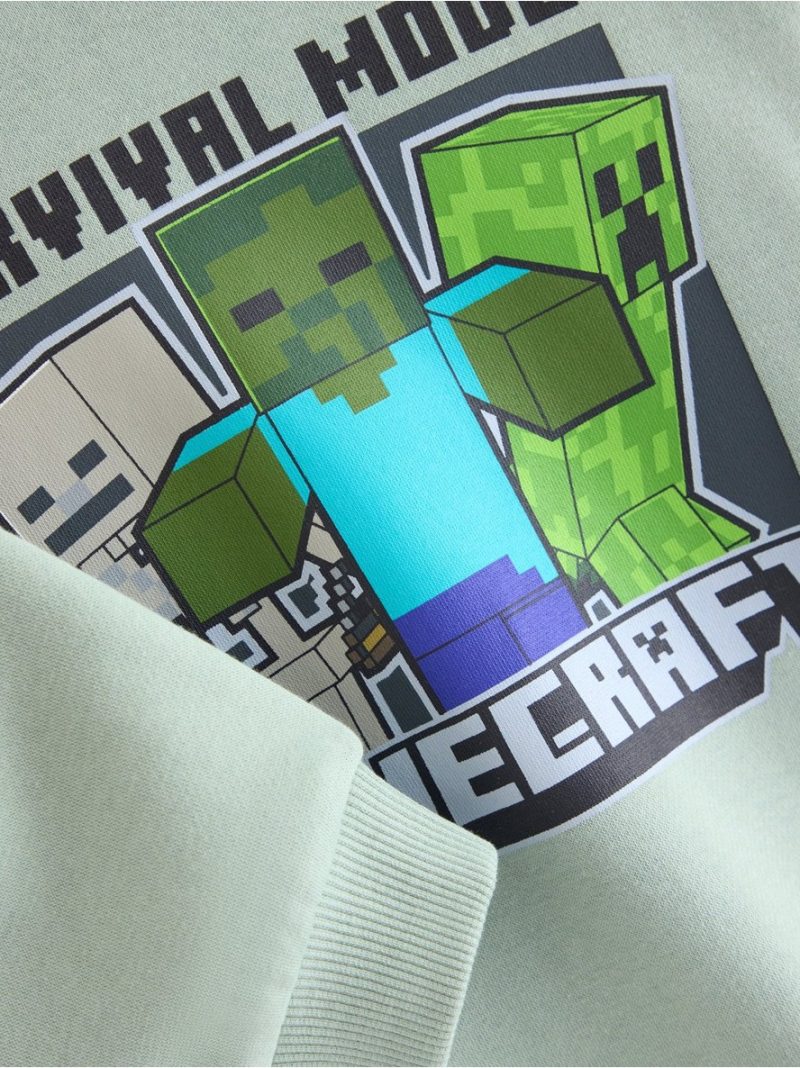 Minecraft sweatshirt with brushed inside - 3012502-7607