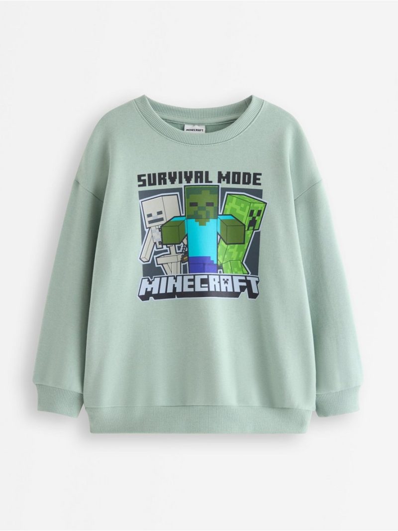 Minecraft sweatshirt with brushed inside - 3012502-7607