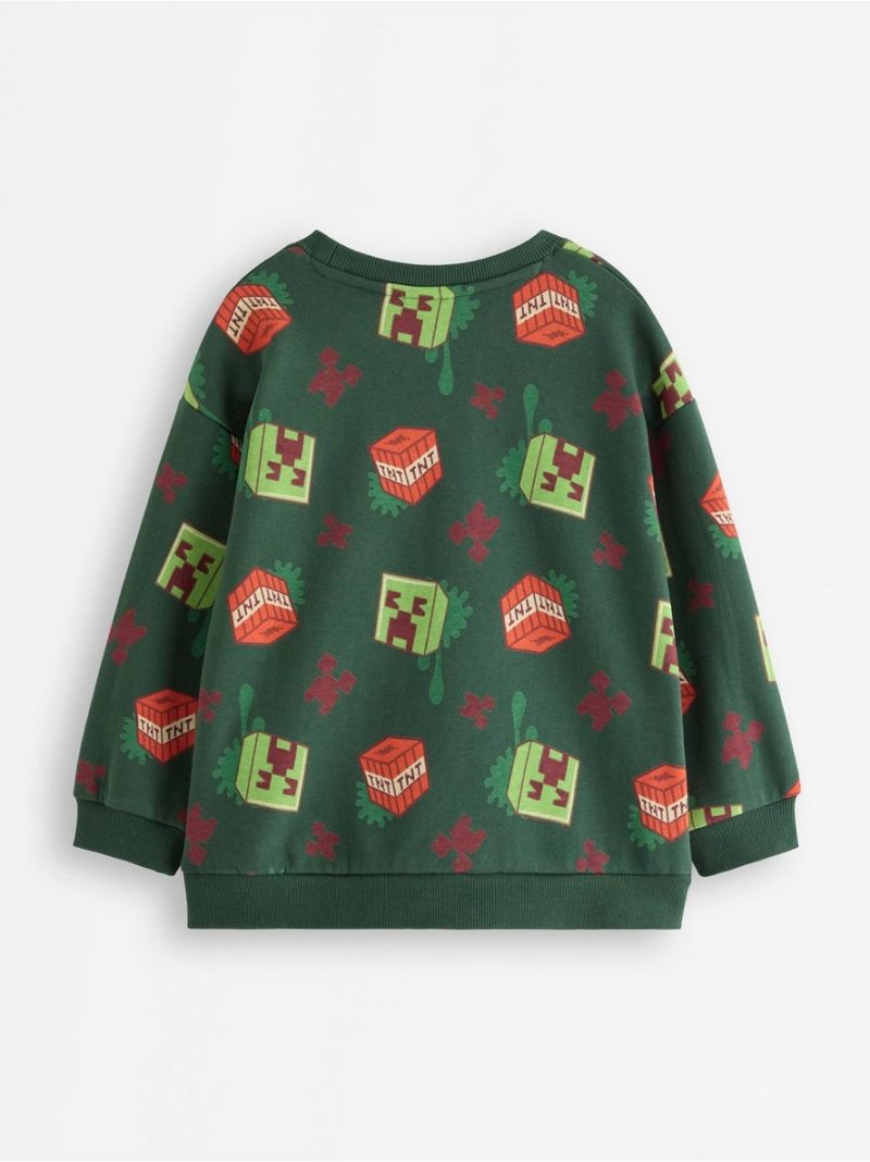 Minecraft sweatshirt with brushed inside - 3012502-8599