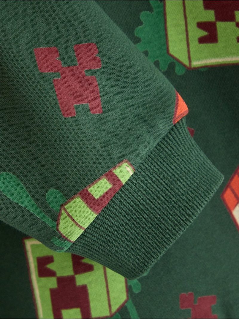 Minecraft sweatshirt with brushed inside - 3012502-8599
