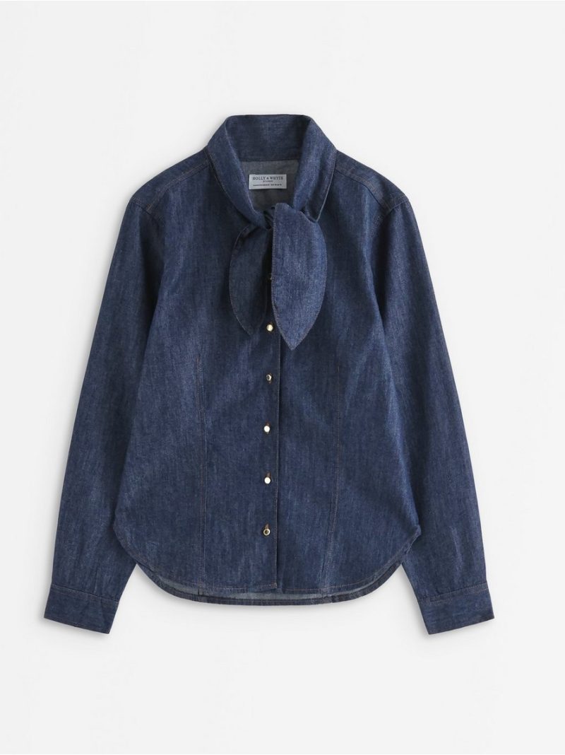 Long-sleeved denim shirt - 3012529-822