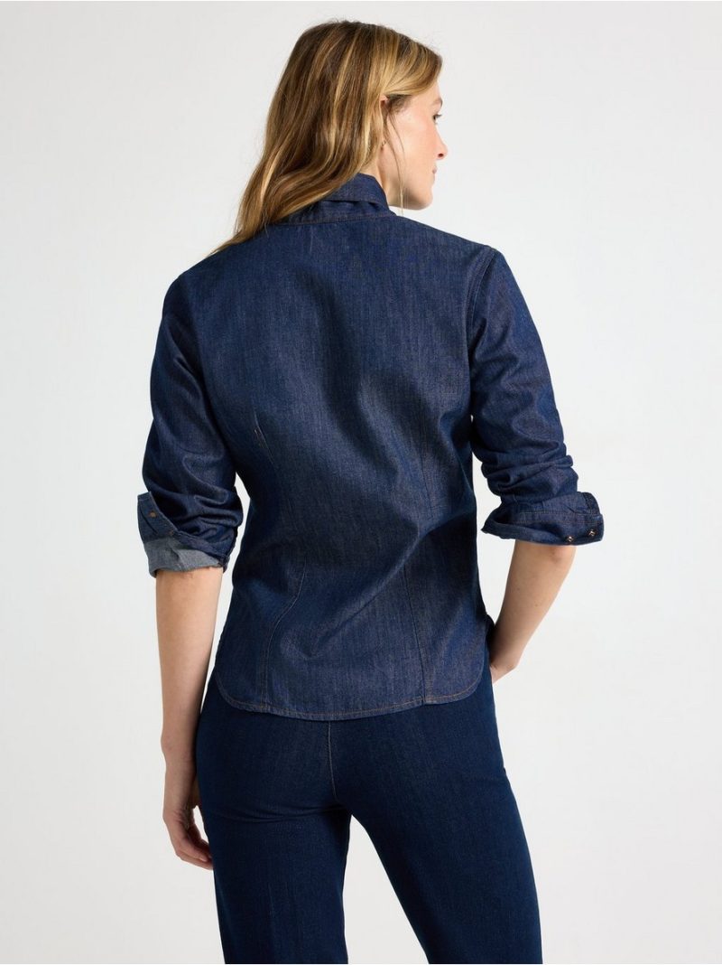 Long-sleeved denim shirt - 3012529-822
