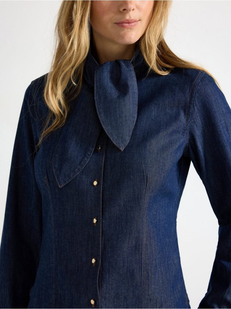 Long-sleeved denim shirt - 3012529-822
