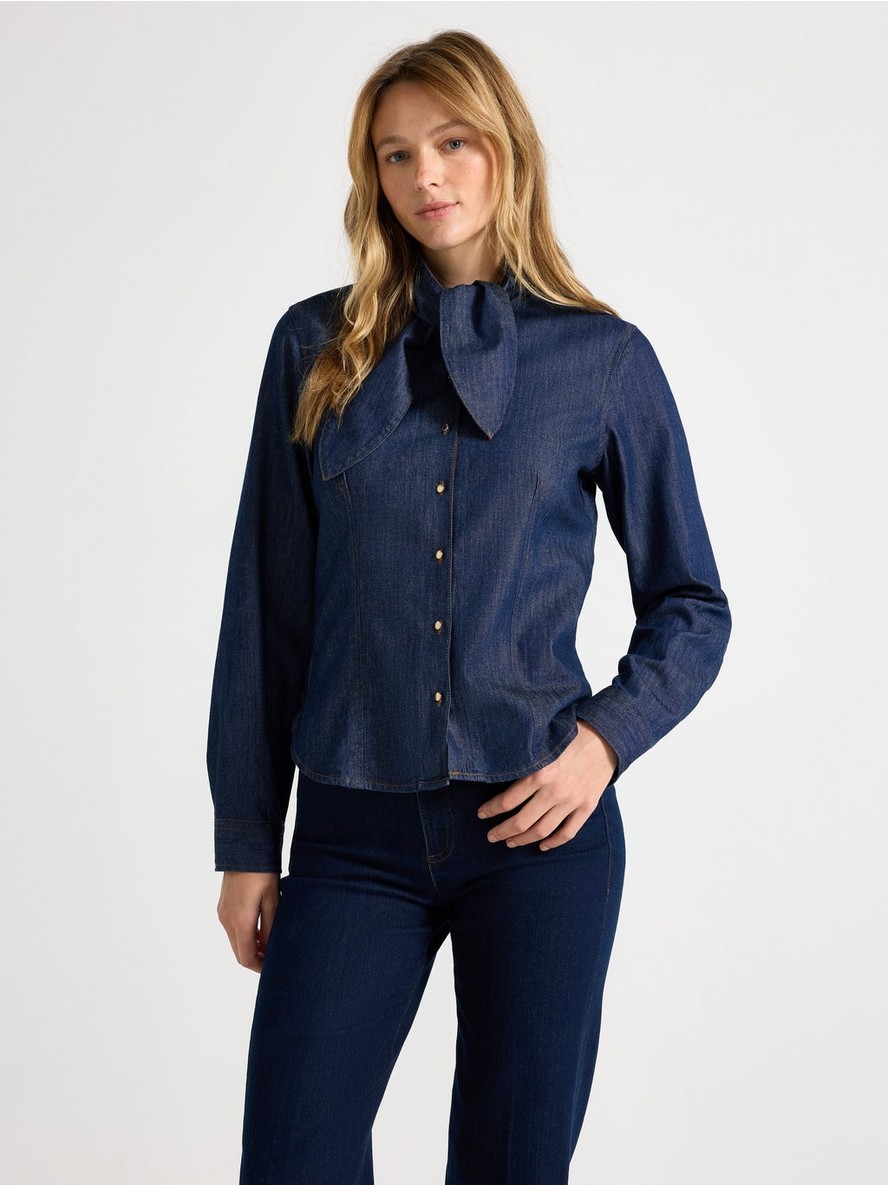 Long-sleeved denim shirt - 3012529-822