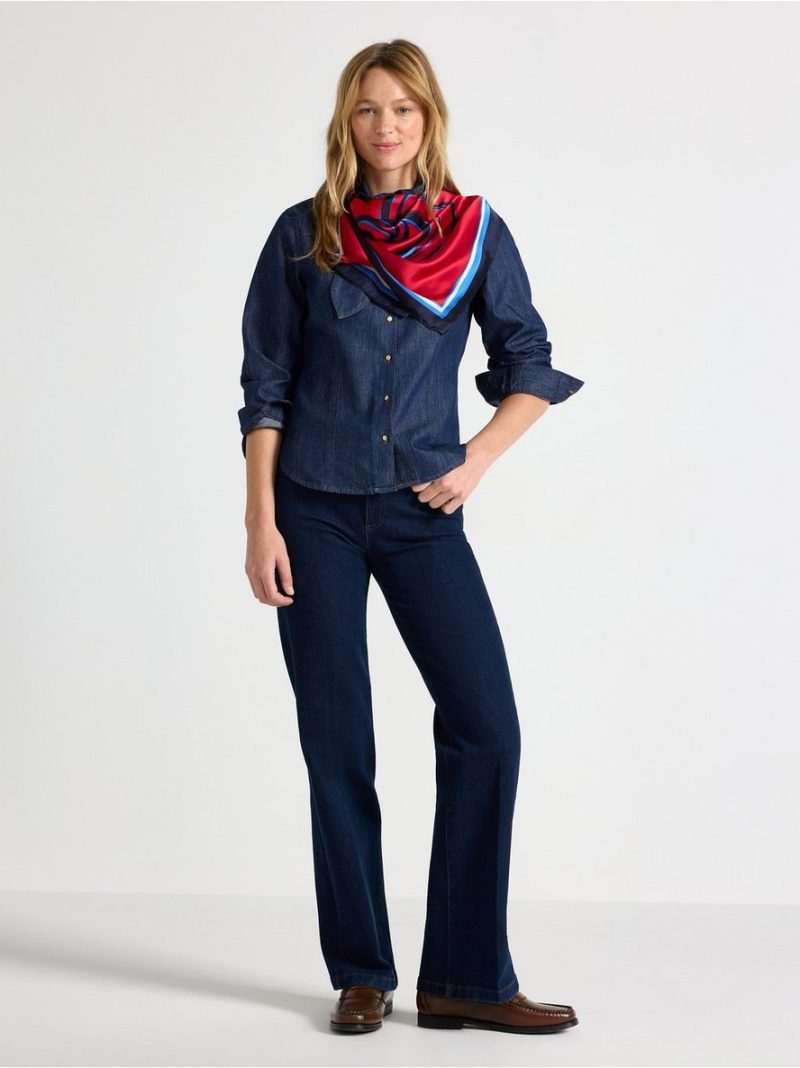 Long-sleeved denim shirt - 3012529-822