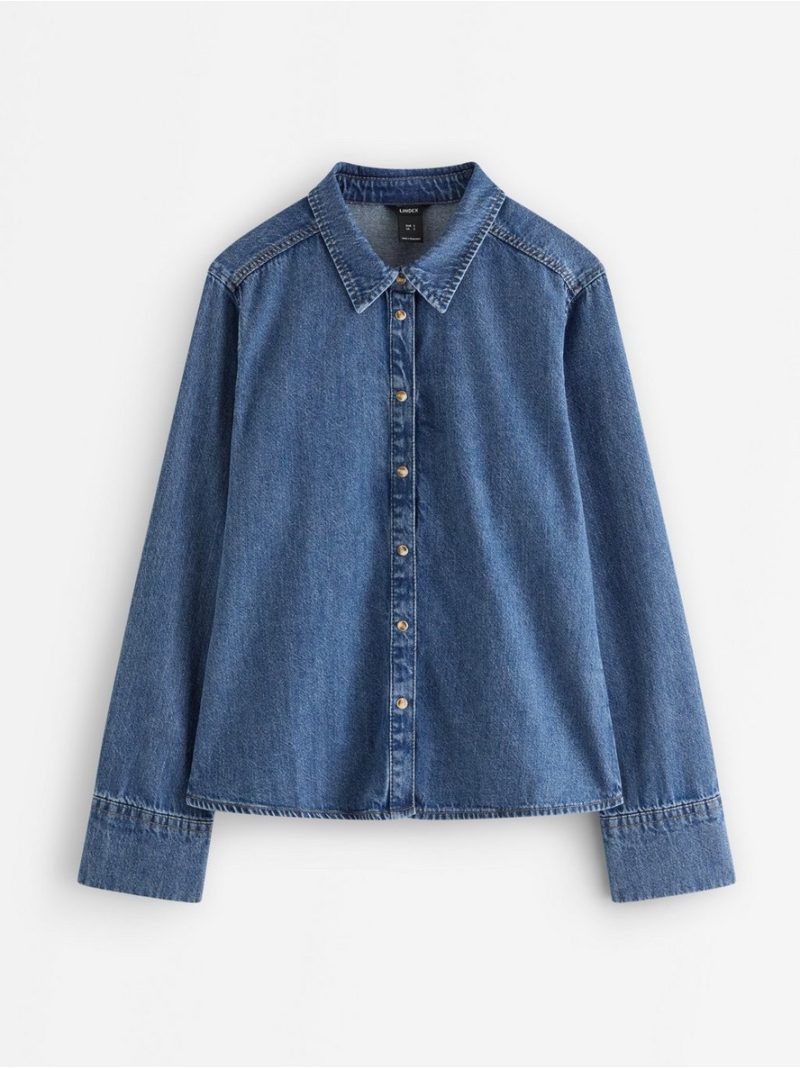 Long-sleeved denim shirt - 3012622-791