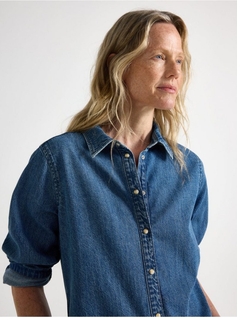 Long-sleeved denim shirt - 3012622-791