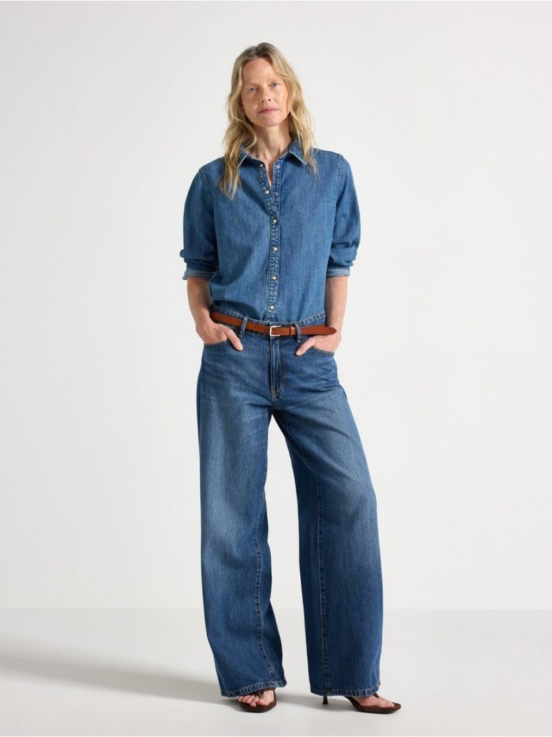 Long-sleeved denim shirt - 3012622-791