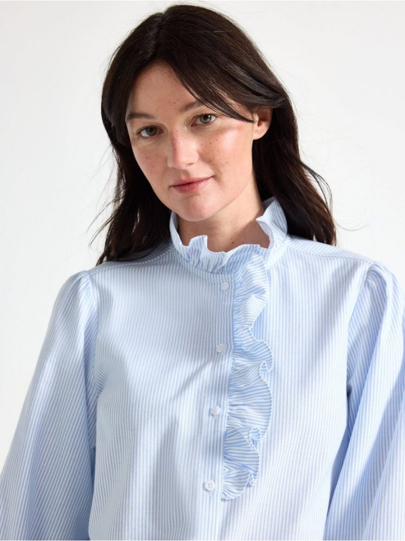 Shirt with frill - 3012705-7483