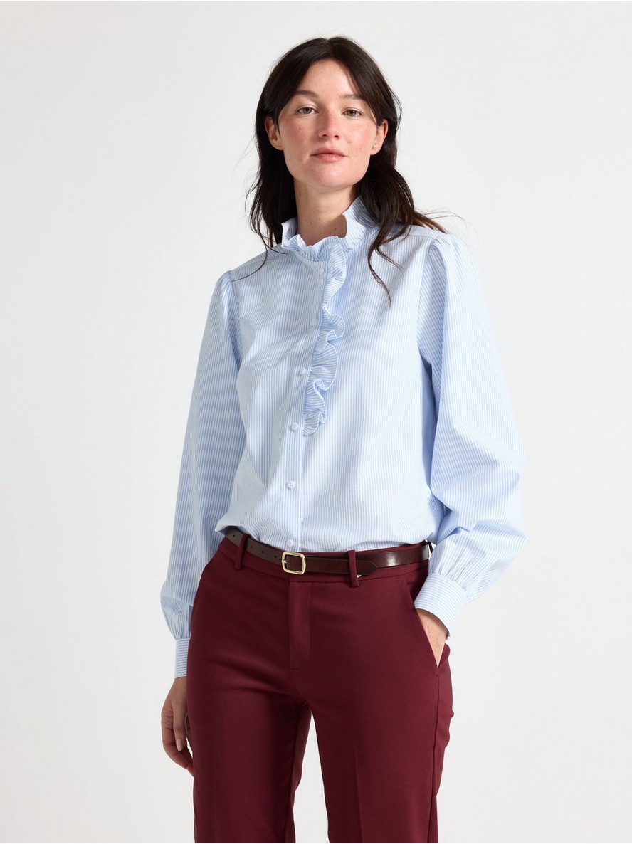 Shirt with frill - 3012705-7483