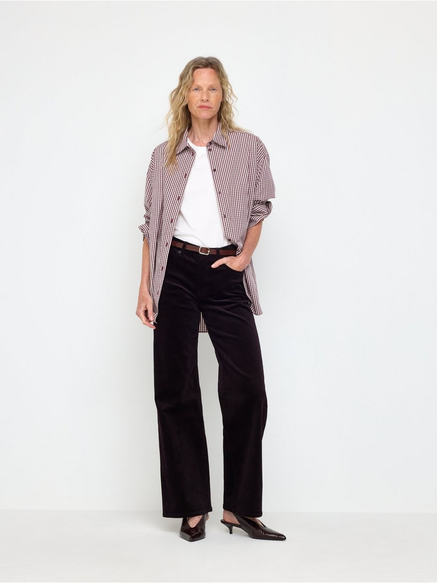 Straight trousers in corduroy - 3012770-9618