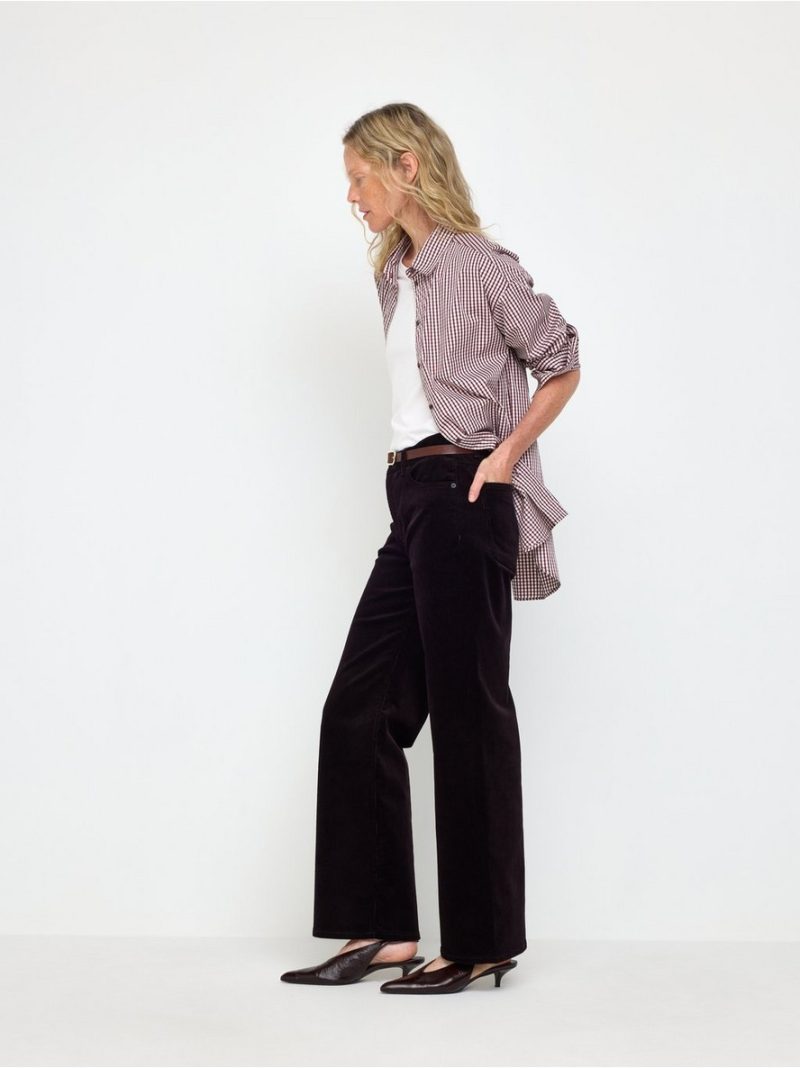 Straight trousers in corduroy - 3012770-9618