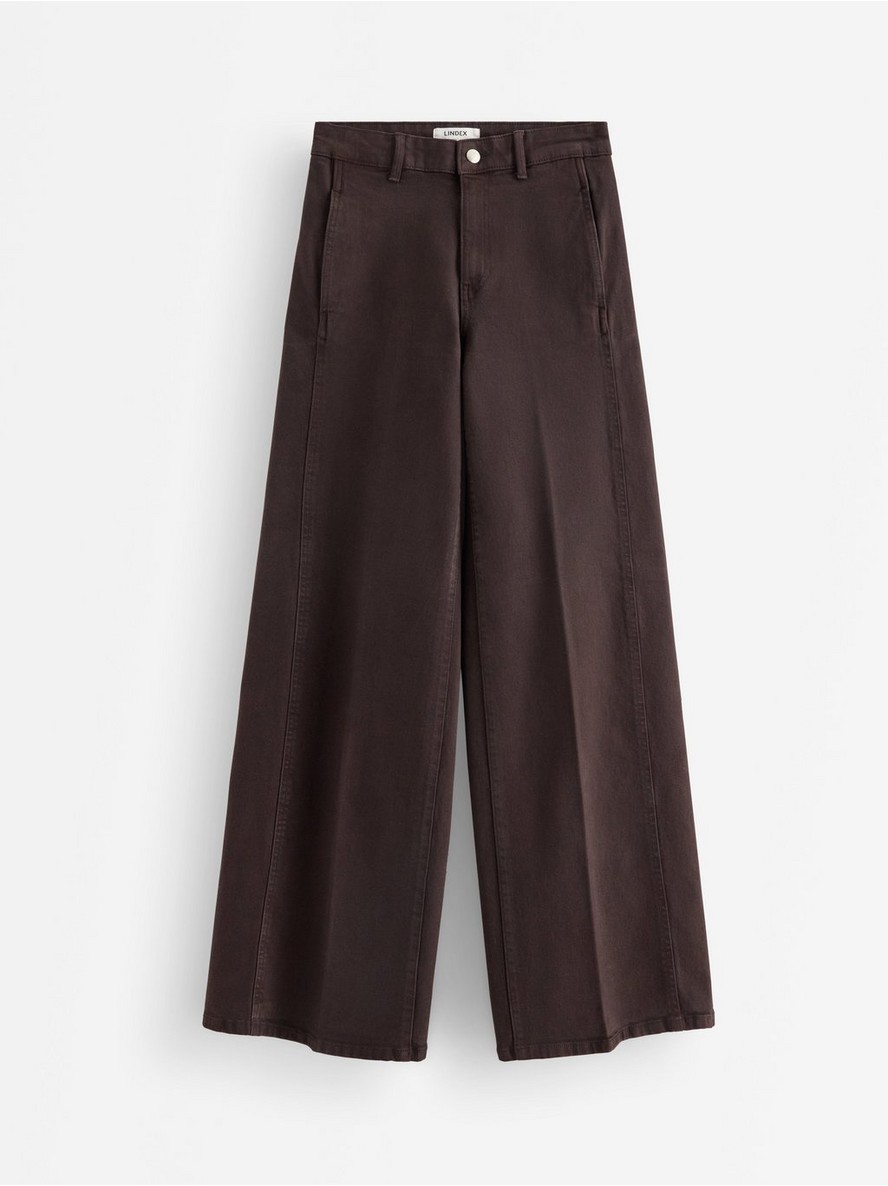 WIDE Noomi trousers in twill - 3012826-8117