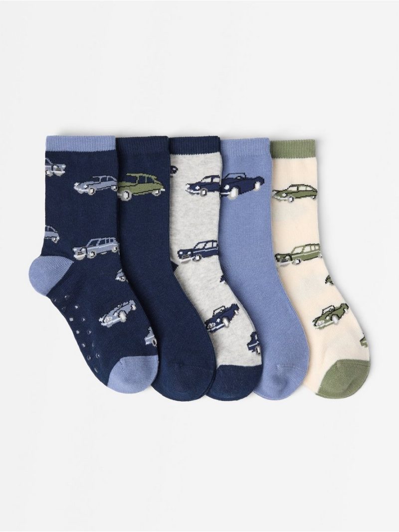 5-pack socks with anti-slip - 3012999-6842