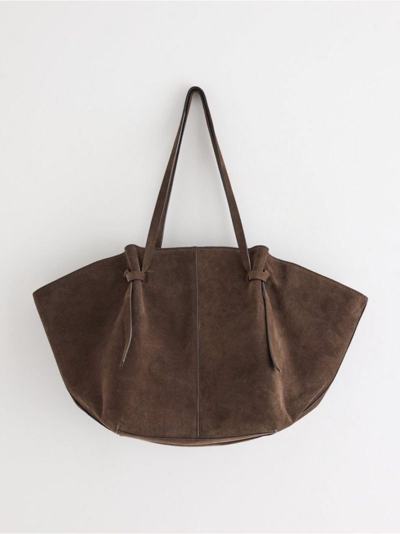 - Tote bag in suede Tote bag in suede - 3013063-2590
