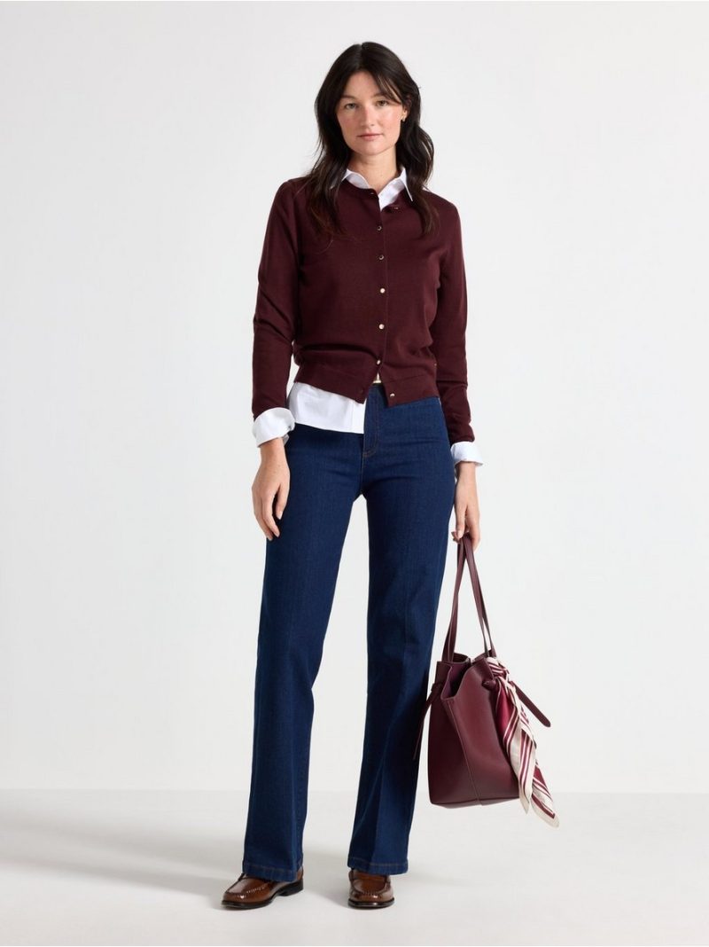 Fine-knit cardigan - 3013169-9509