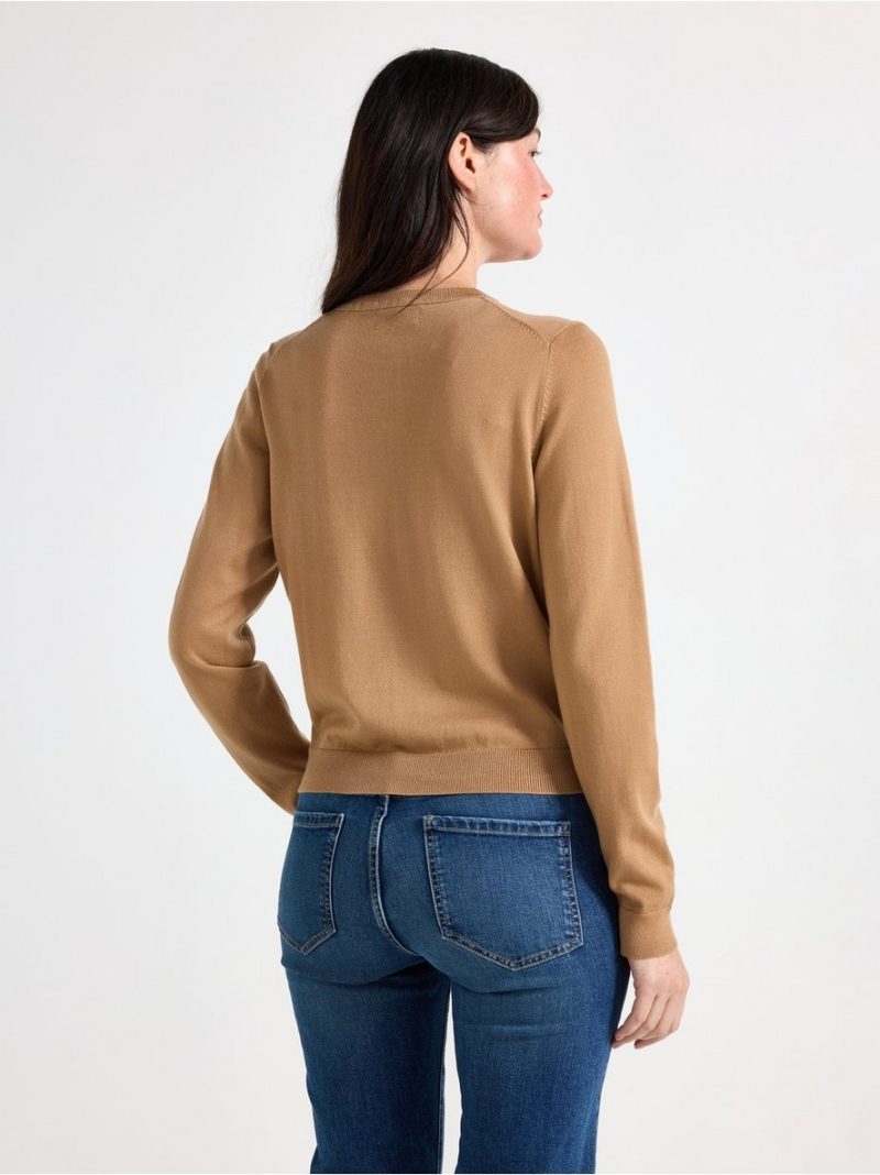 Fine-knit cardigan - 3013169-9843