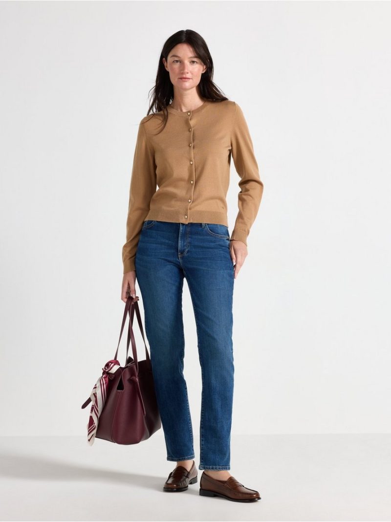 Fine-knit cardigan - 3013169-9843