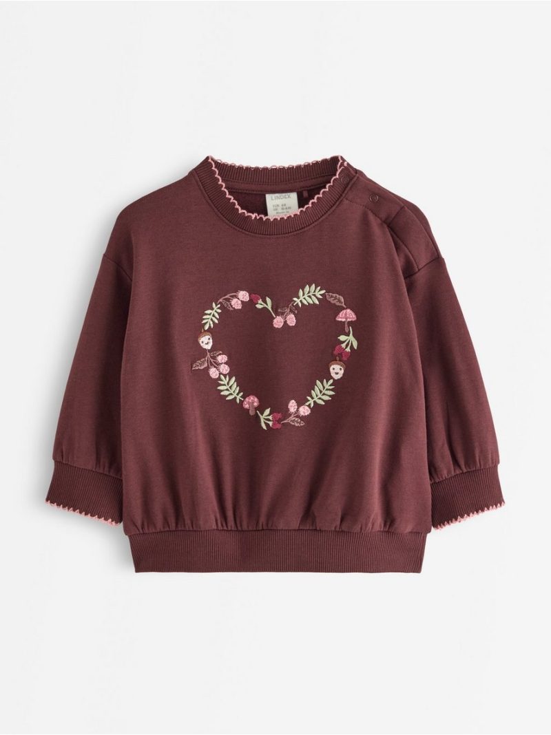 Sweatshirt with brushed inside - 3013207-9498