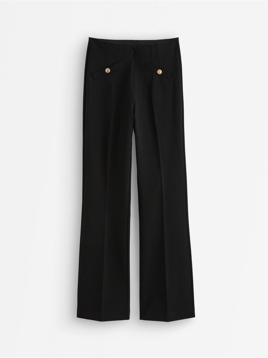 Flared trousers with high waist - 3013226-80