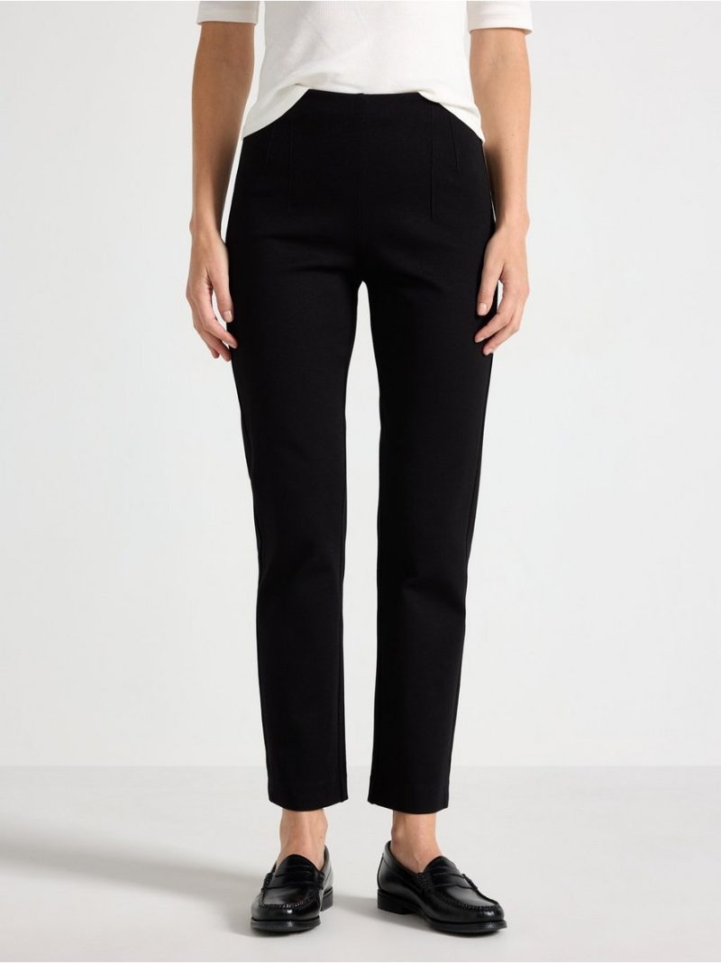 Straight trousers with high waist - 3013227-80